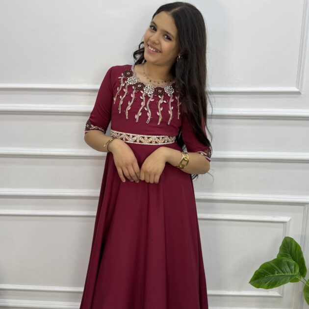 ❤️ قفطان دوبل ايفازي للصغار ❤️ من عمر 4 حتى 16 عام